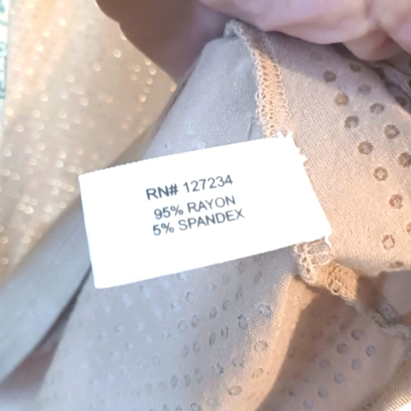 Boston Proper Soft Elegant Beige Studded Women's Top Tie String On Shoulder - Picture 6 of 11